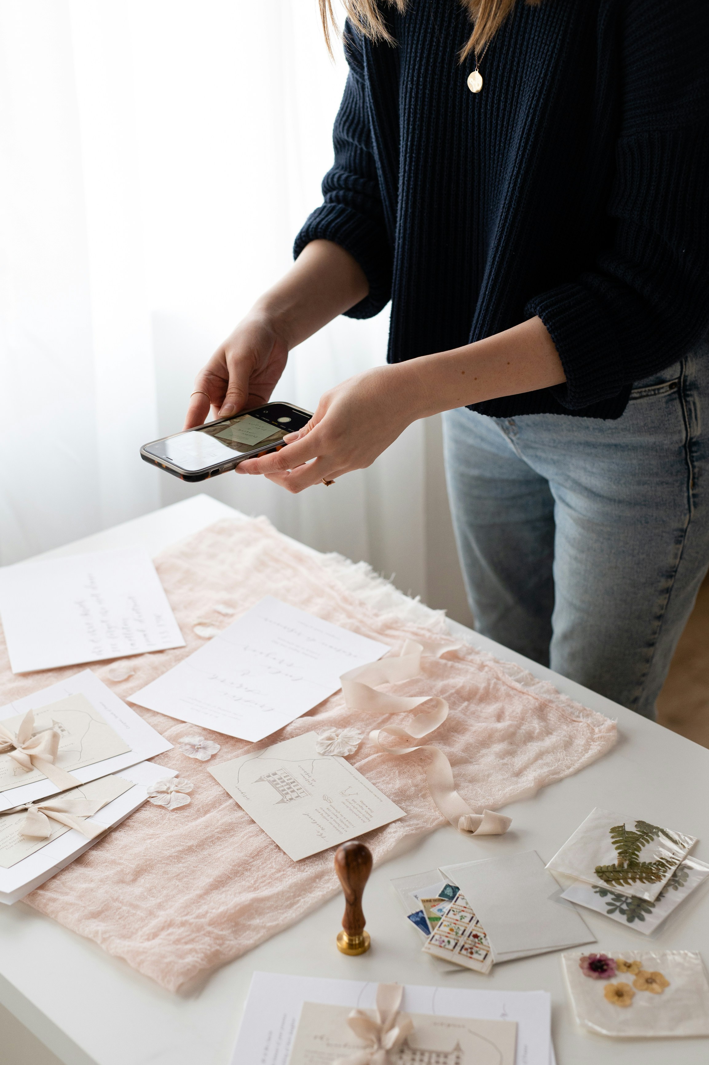Styling and photographing an invitation suite